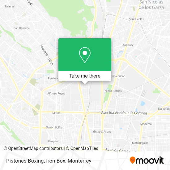 Pistones Boxing, Iron Box map