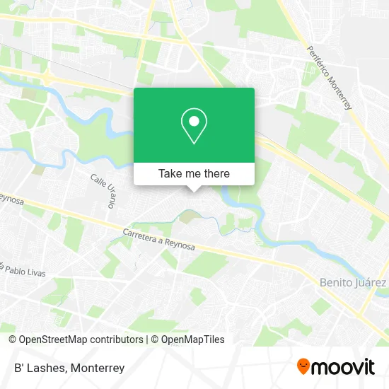 B' Lashes map