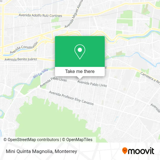 Mini Quinta Magnolia map