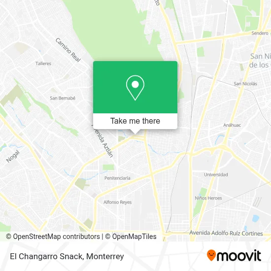 El Changarro Snack map