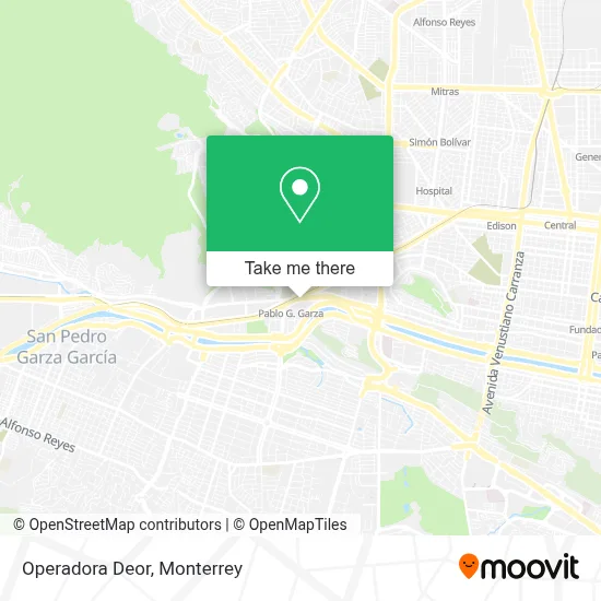 Operadora Deor map