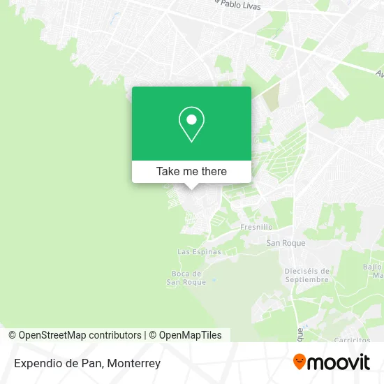 Expendio de Pan map