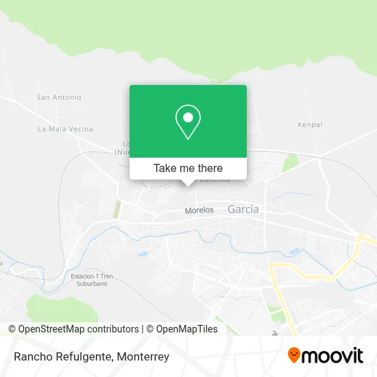 Rancho Refulgente map