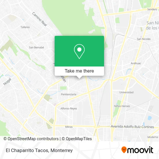 El Chaparrito Tacos map