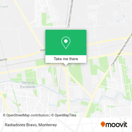 Radiadores Bravo map