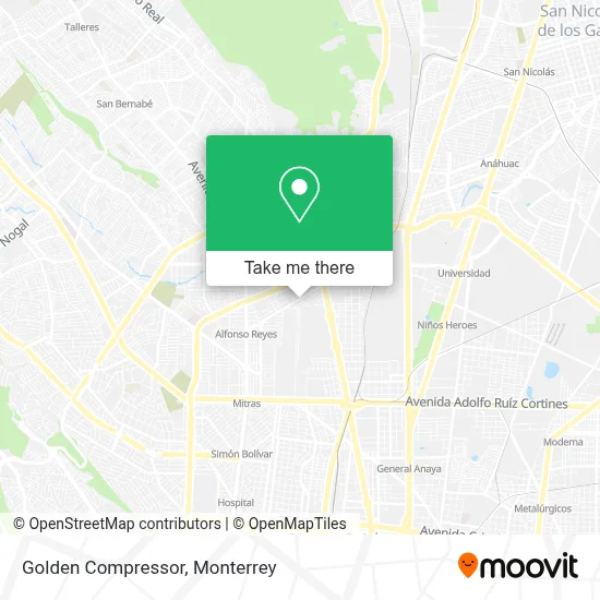 Golden Compressor map