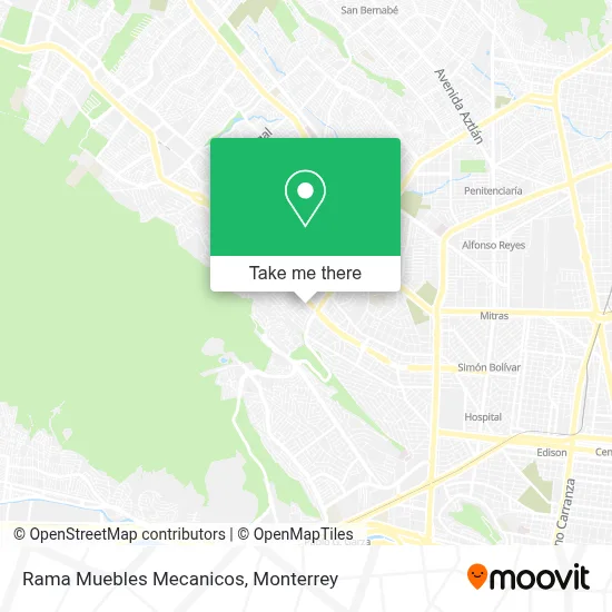 Rama Muebles Mecanicos map