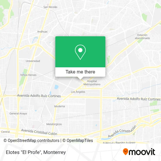 Elotes "El Profe" map