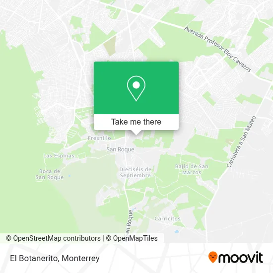 El Botanerito map