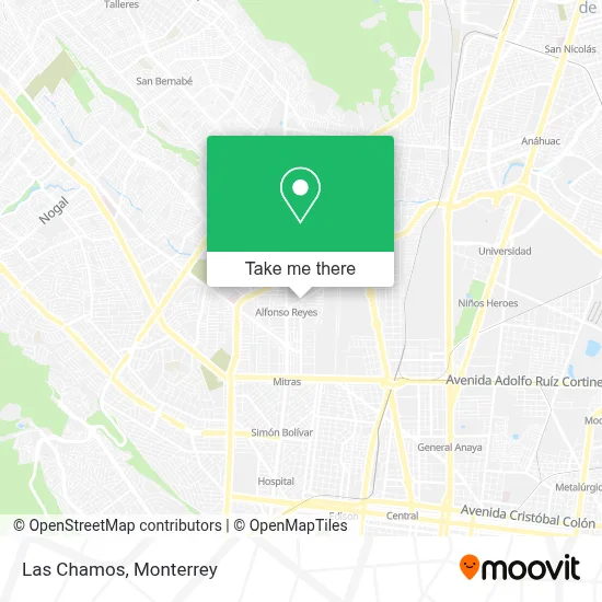 Las Chamos map