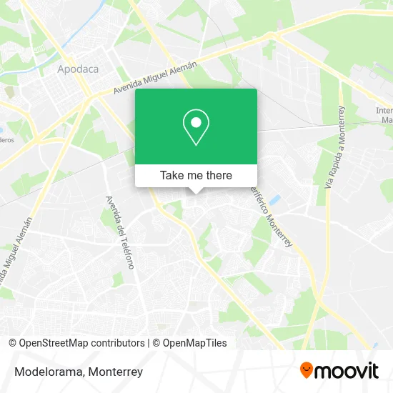 Modelorama map