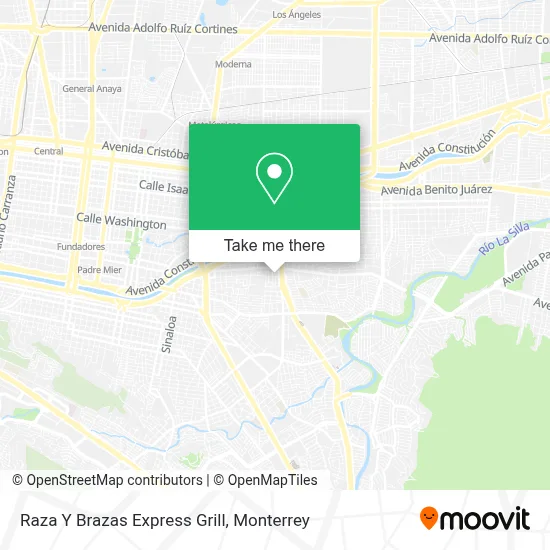 Raza Y Brazas Express Grill map