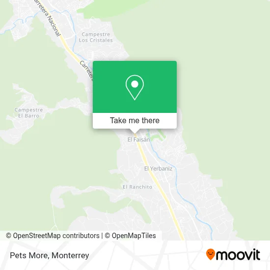 Pets More map