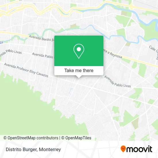 Distrito Burger map