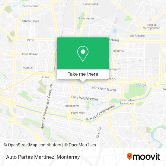 Auto Partes Martinez map