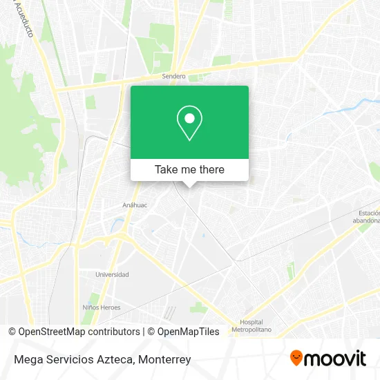 Mega Servicios Azteca map