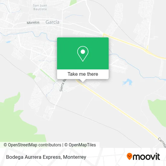 Bodega Aurrera Express map