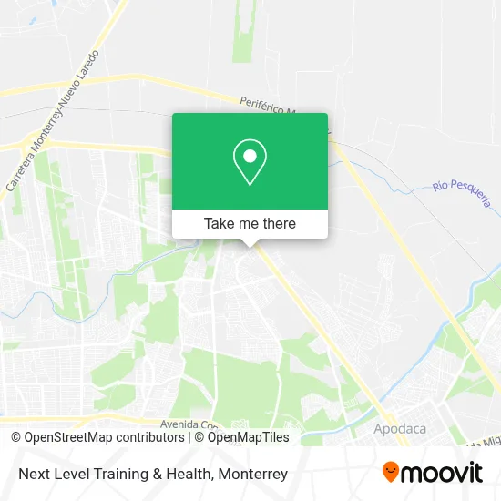 Next Level Training & Health map