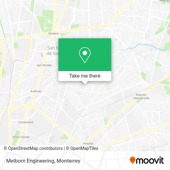 Melborn Engineering map