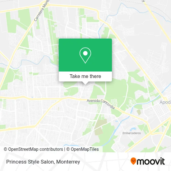 Princess Style Salon map