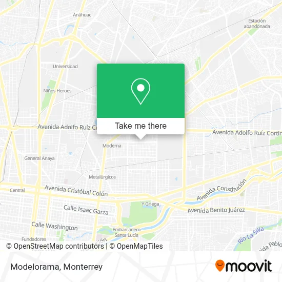 Modelorama map