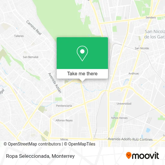 Ropa Seleccionada map