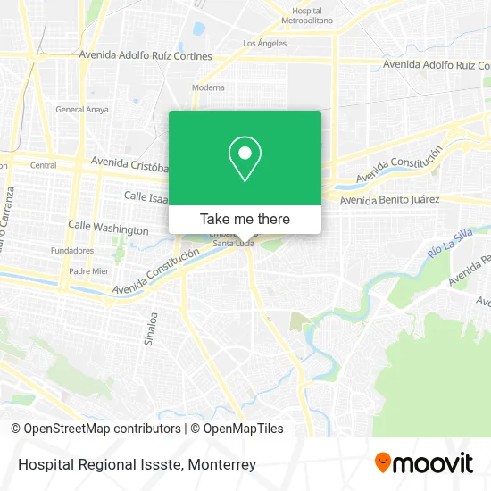 Hospital Regional Issste map