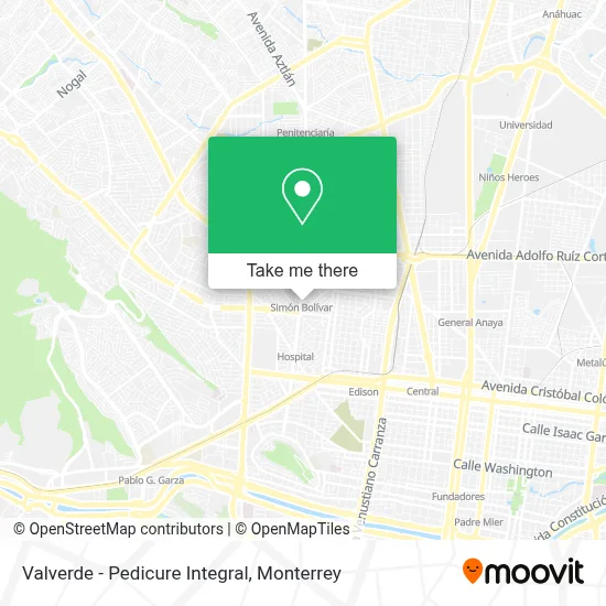 Valverde - Pedicure Integral map