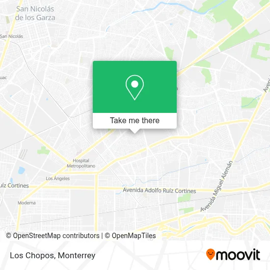 Los Chopos map