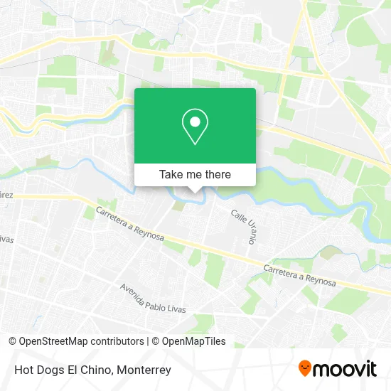 Hot Dogs El Chino map
