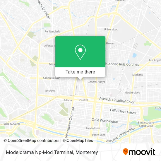 Modelorama Np-Mod Terminal map