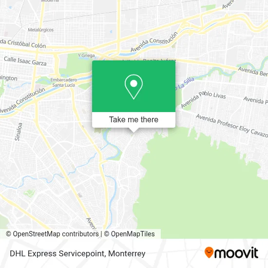 DHL Express Servicepoint map