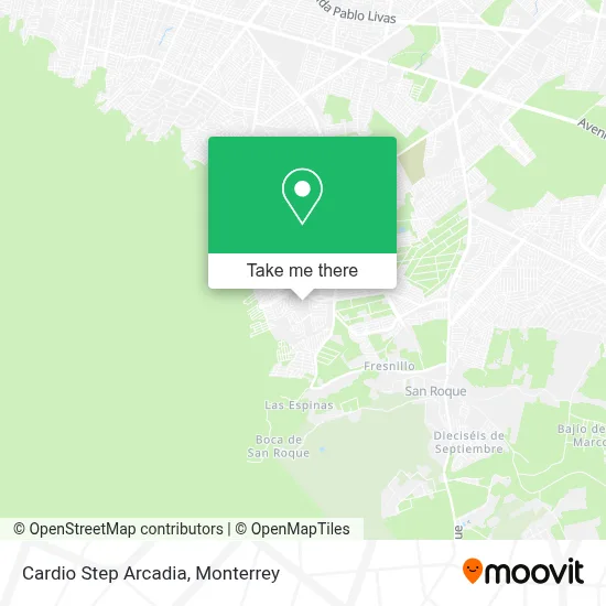 Cardio Step Arcadia map