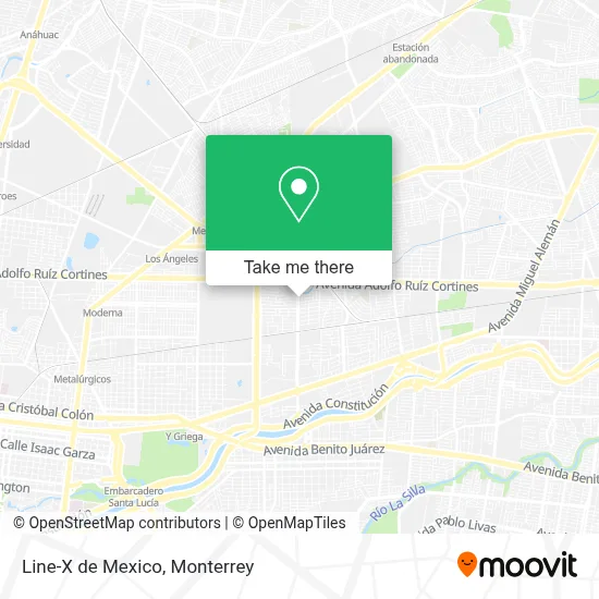 Line-X de Mexico map
