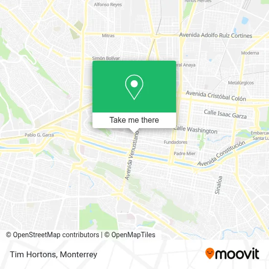 Tim Hortons map