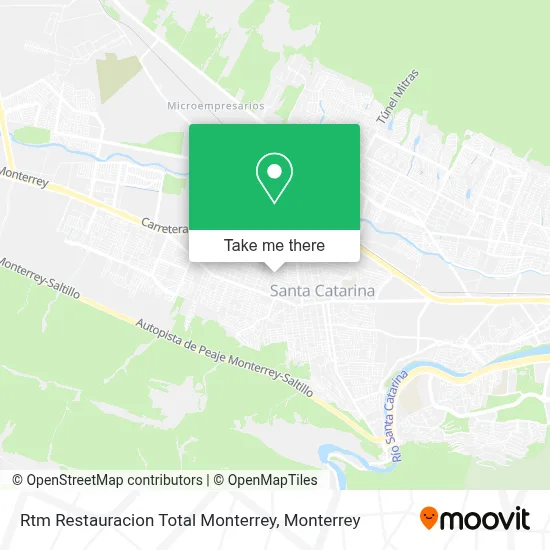 Rtm Restauracion Total Monterrey map