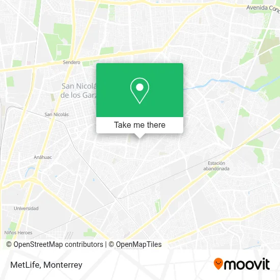 Met Life map