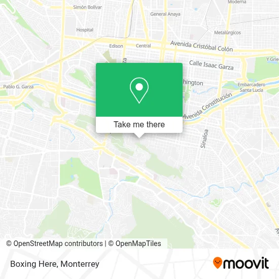 Boxing Here map
