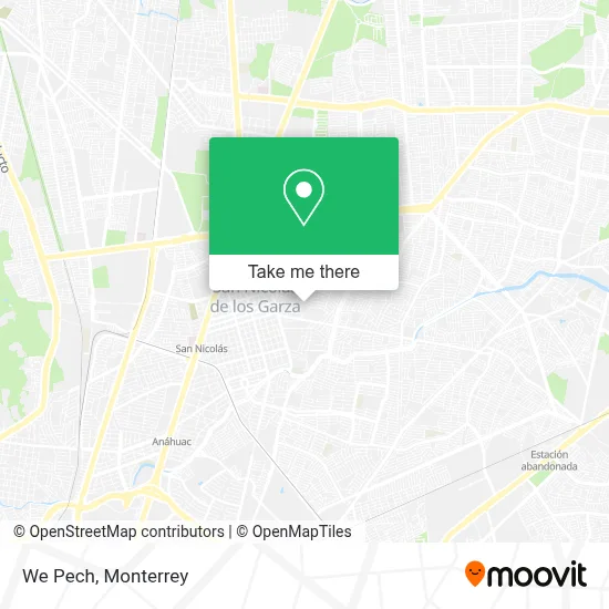 We Pech map