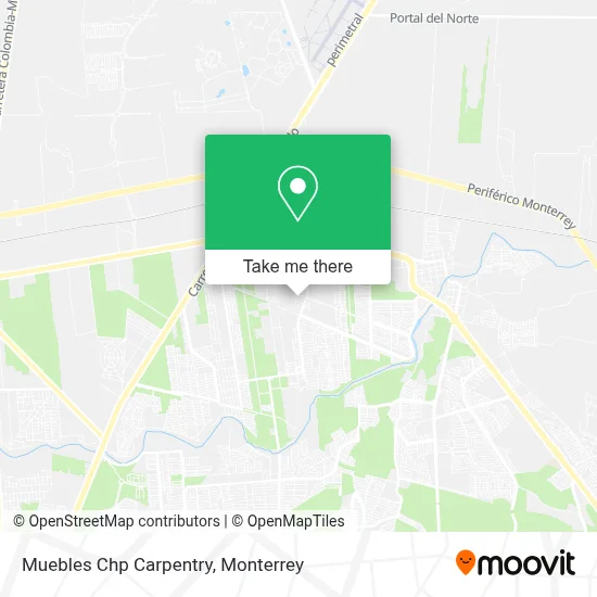 Muebles Chp Carpentry map