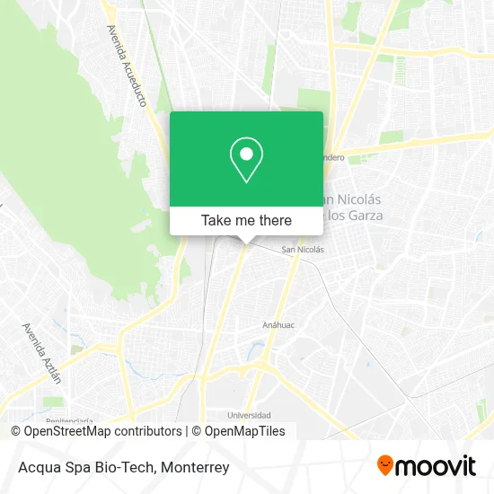 Acqua Spa Bio-Tech map