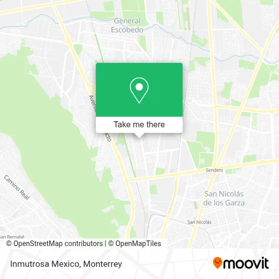 Inmutrosa Mexico map