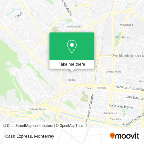 Cash Express map