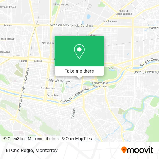 El Che Regio map