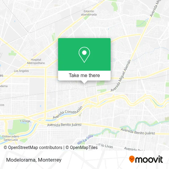 Modelorama map