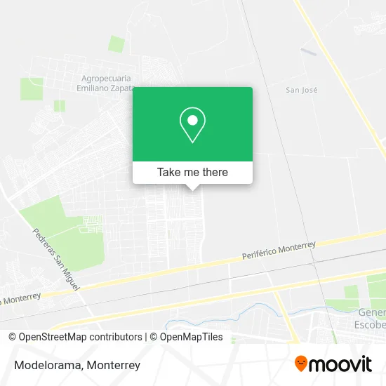 Modelorama map