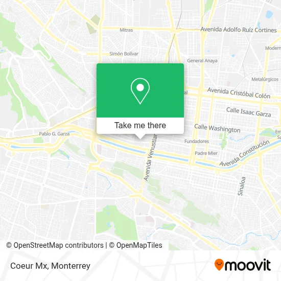 Coeur Mx map