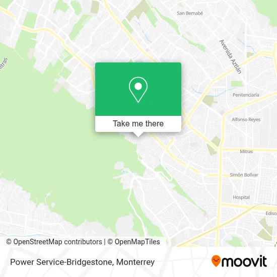Power Service-Bridgestone map