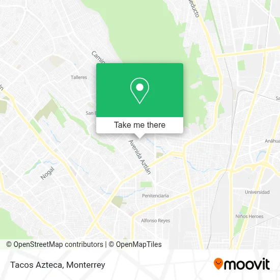 Tacos Azteca map