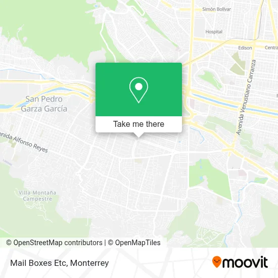 Mail Boxes Etc map